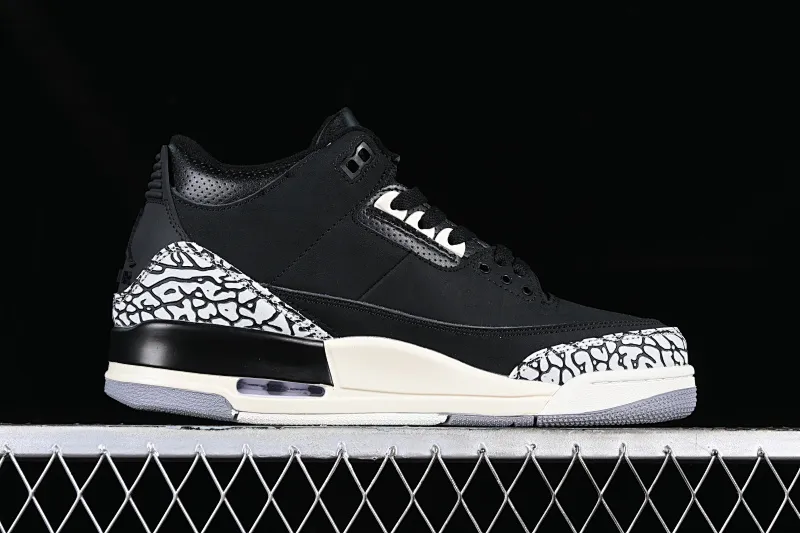 All categories Air Jordan Jordan series basketball shoes Air Jordan 3 G version Air Jordan 3 Retro "Off Noir" AJ3 Joe 3 old black cement CK9246-001